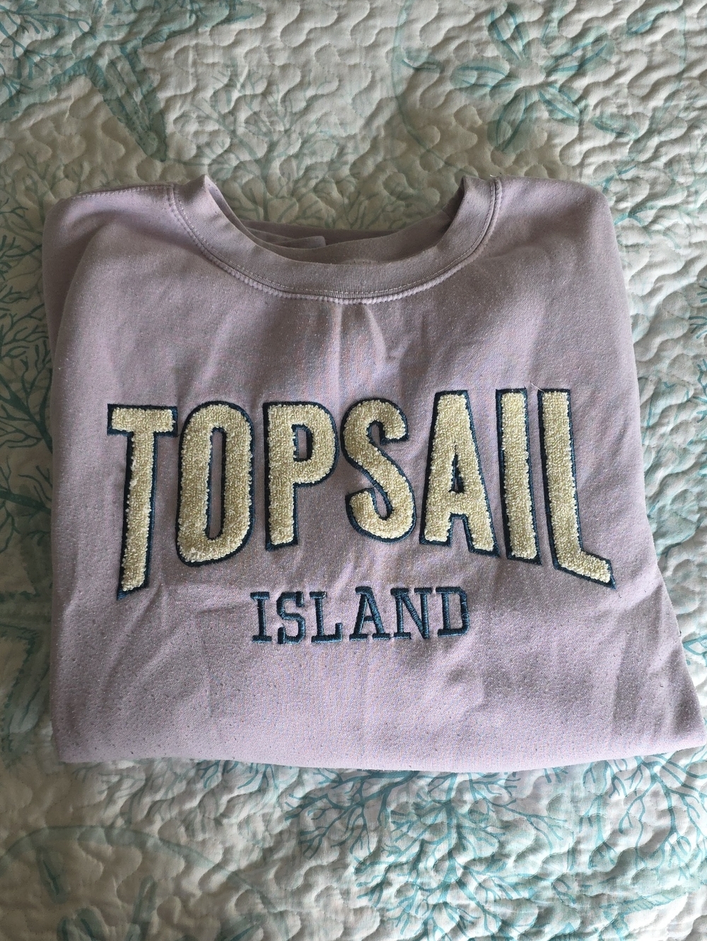 Topsail Island Lilac Crewneck Sweatshirt - Womens 2X - Picture 1 of 5